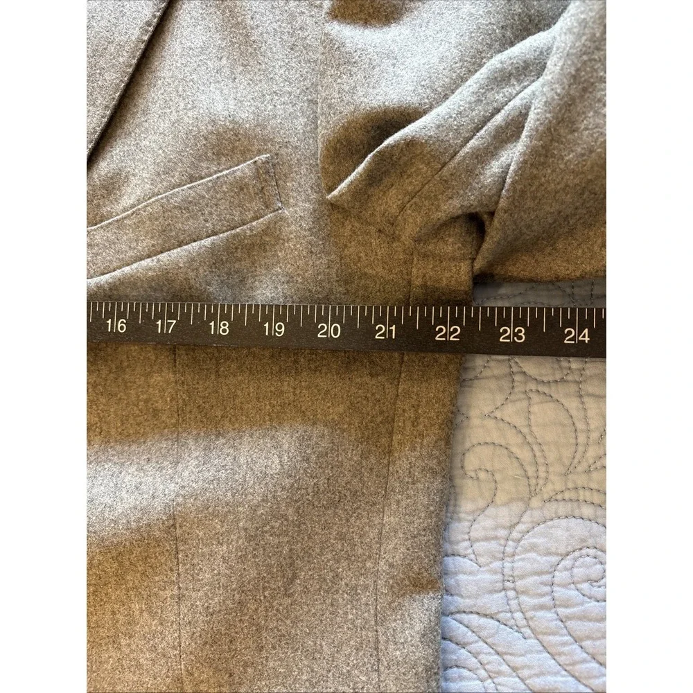 VTG Polo Ralph Lauren 2pc Wool Suit 43 Long Gray Ticket Pocket USA Cuffed 34x32